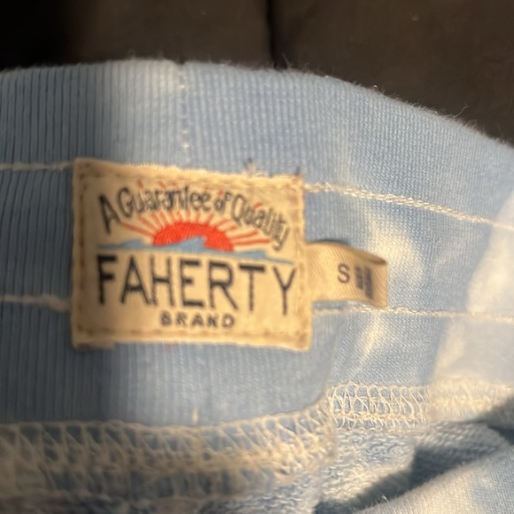 Faherty Blue Tie Dye Bells Soft CottonTerry Joggers - Picture 3 of 3